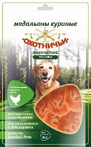 картинка для Медальоны куриные 80г Охотничьи лакомства для собак на сайте сети магазинов Бонифаций