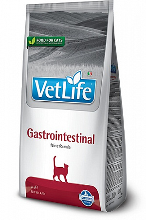 дополнительная картинка для Корм 400г Vet Life Gastro Intestinal для кошек с проблемами ЖКТ на сайте сети магазинов Бонифаций