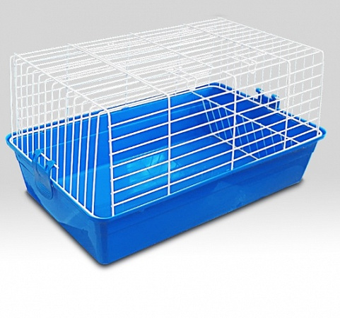 дополнительная картинка для Клетка 60*36*32 "Вайти" голубая для кролика на сайте сети магазинов Бонифаций