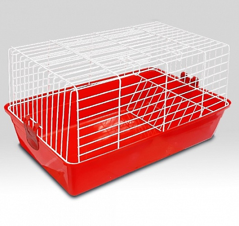 дополнительная картинка для Клетка 60*36*32 "Вайти" красная для кролика на сайте сети магазинов Бонифаций