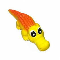 картинка для Крокодил15см желтый с пищалкой латексная игрушка для собак на сайте сети магазинов Бонифаций