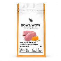 картинка для Корм 400г BOWL WOW с индейкой и тыквой для кошек с чувствительным пищеварением на сайте сети магазинов Бонифаций