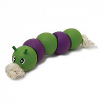 картинка для Игрушка 6см "Гусеница" ROSEWOOD деревянная,зелёно-фиолетовая для грызунов на сайте сети магазинов Бонифаций