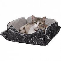 картинка для Лежанка раскладная на кнопках 40х30х13см JOY для кошек на сайте сети магазинов Бонифаций