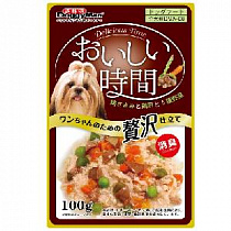 картинка для Корм 100г Аппетитное рагу из куриного филе и печени с овощами для собак на сайте сети магазинов Бонифаций
