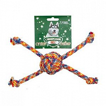 картинка для Грейфер D10мм "Мяч канатный Паук" цв.веревка игрушка для собак на сайте сети магазинов Бонифаций