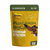 картинка для Корм 85г Мнямс Максимум вкуса томленый ягненок в соусе для собак на сайте сети магазинов Бонифаций