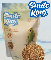 картинка для Корм 500г Smile King премиум в период линьки для волнистых попугаев на сайте сети магазинов Бонифаций