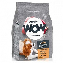 картинка для Корм 500г AlphaPet WOW с индейкой и рисом для собак мелких пород на сайте сети магазинов Бонифаций